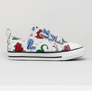 Converse All Star 2V Straps White Canvas  Toddlers Shoes Sneakers